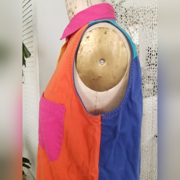 GITANO Color Block Button Down Dress Shirt - Picture 8 of 11